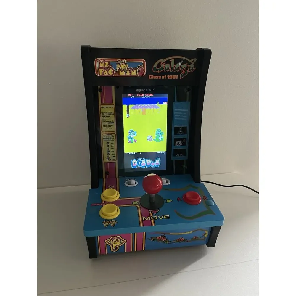Arcade1Up Ms. Pacman Galaga Dug 81 Countercade Arcade MSP-C-402000 Works Great!